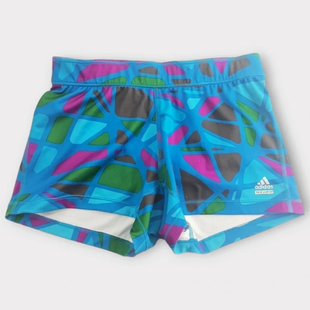 Adidas Girls Athletic Shorts Climalite Size M Techfit Athletic Compression